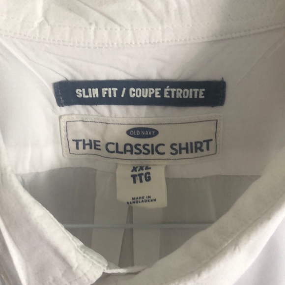 Xxl slim fit classic white button collar 1 pocket ❤️ Like 2 get price drop - Picture 3 of 7